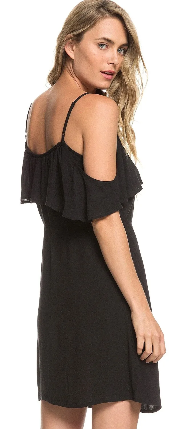 VESTIDO ROXY HOT SPRING STREETS  KVJ0/TRUE BLACK  WOMEN´S