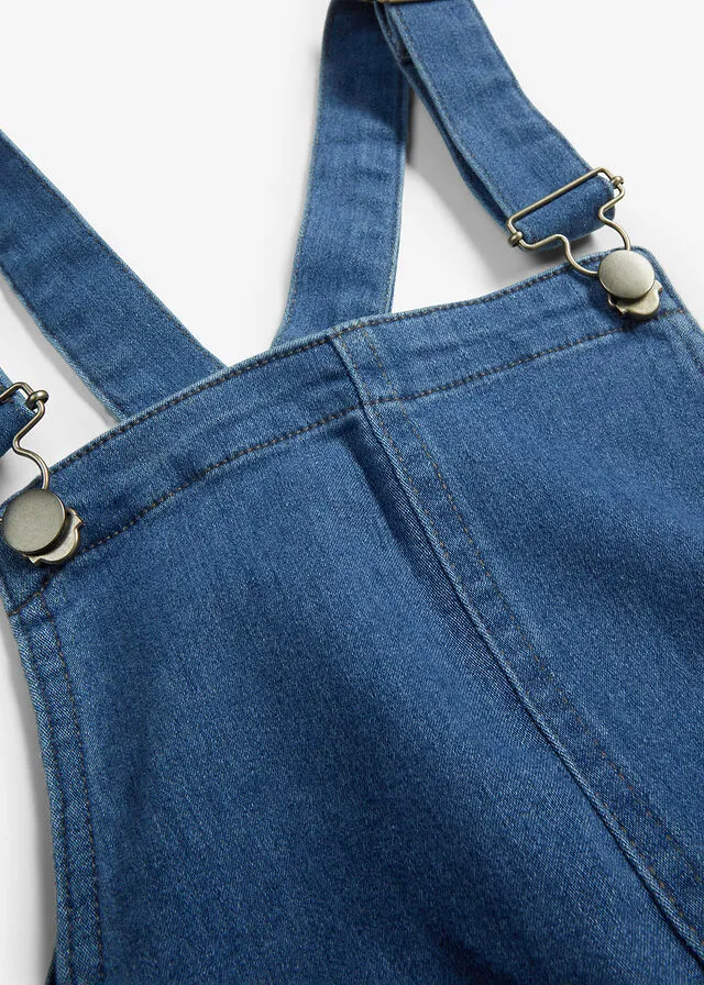 Vestido vaquero estilo peto, muy suave Azul