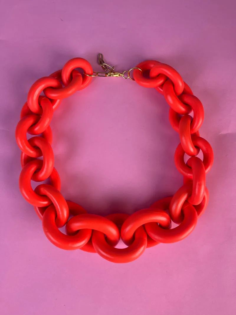 VIRGINIA DEMARIA Collar Naranjo