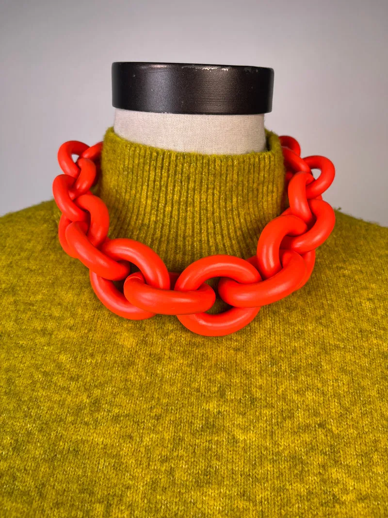VIRGINIA DEMARIA Collar Naranjo