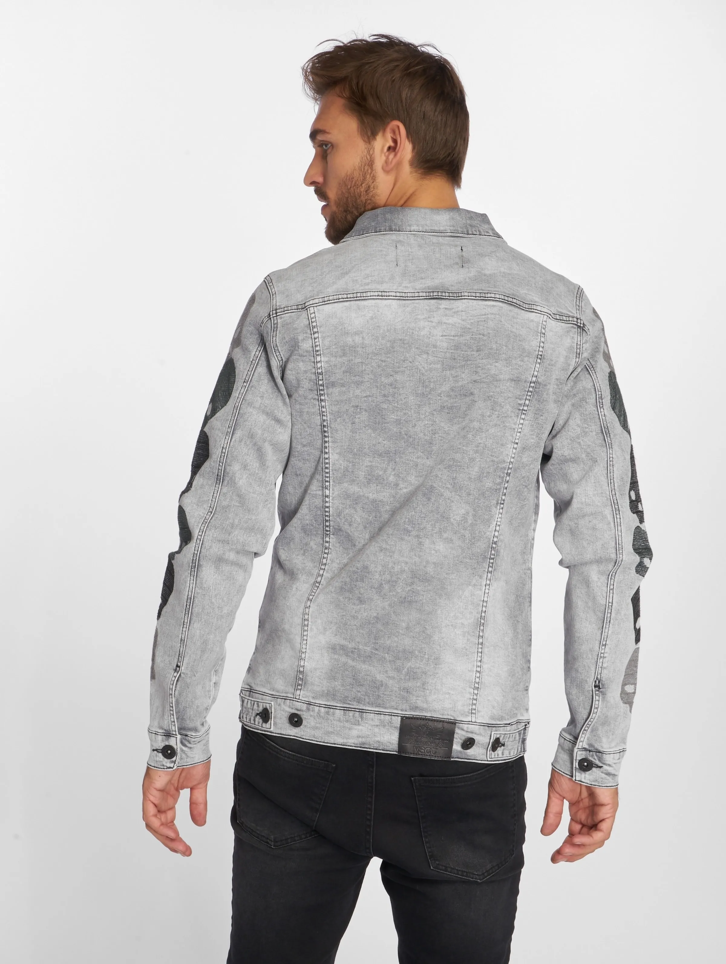 VSCT Clubwear Skull Sleeve Muscle Fit