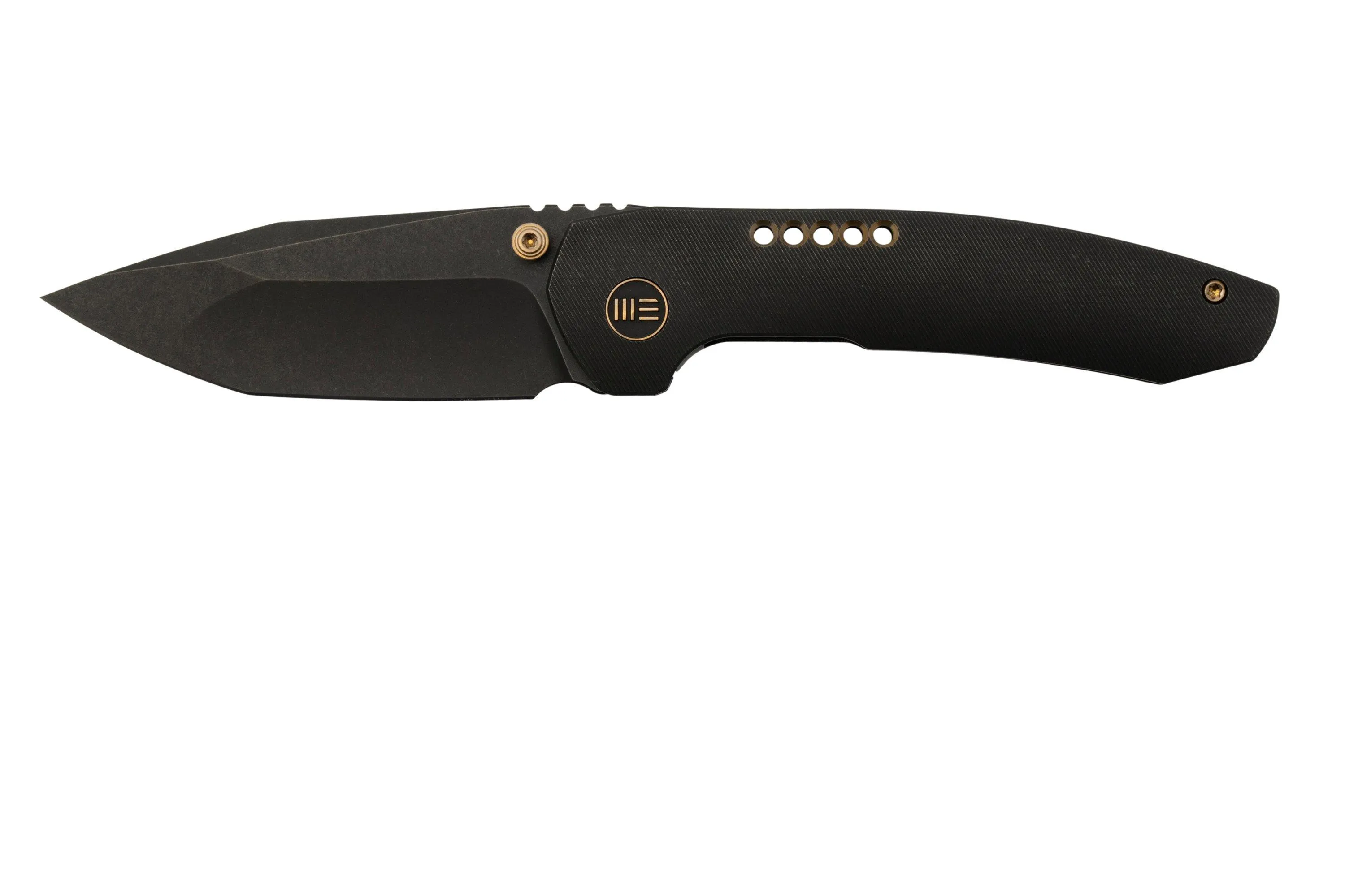 WE KNIFE TROGON WE22002B2 BLACK TITANIUM, BLACK STONEWASHED CPM 20CV NAVAJA