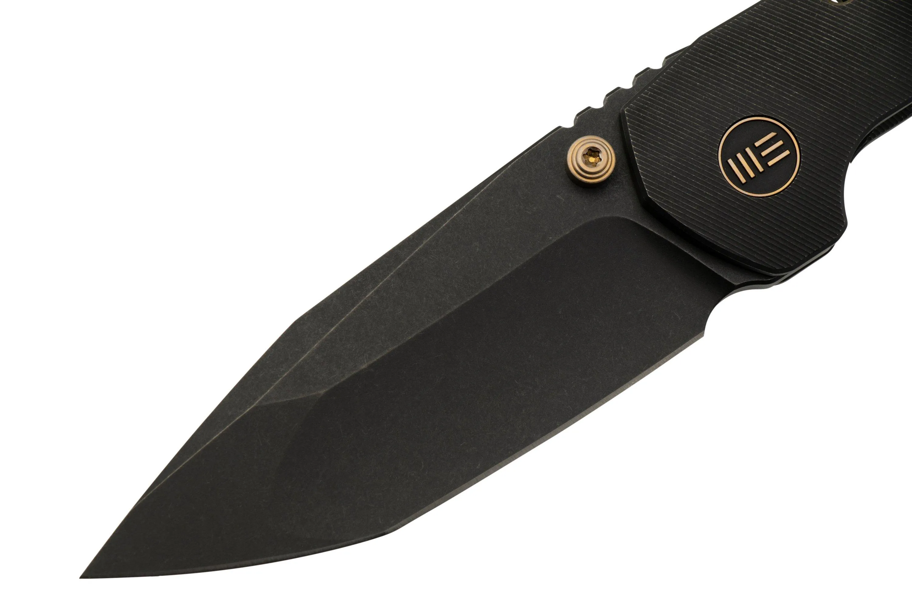 WE KNIFE TROGON WE22002B2 BLACK TITANIUM, BLACK STONEWASHED CPM 20CV NAVAJA