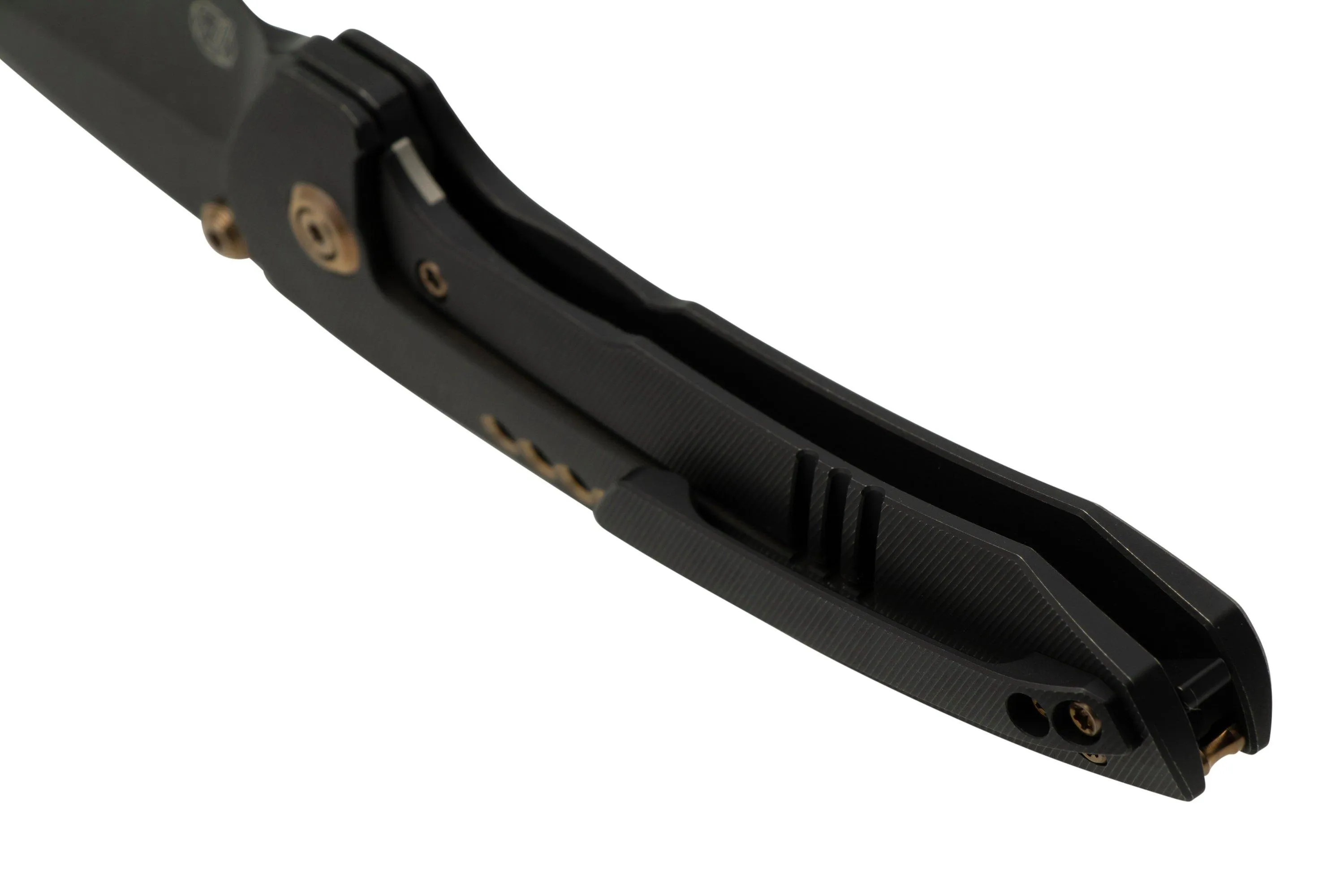 WE KNIFE TROGON WE22002B2 BLACK TITANIUM, BLACK STONEWASHED CPM 20CV NAVAJA