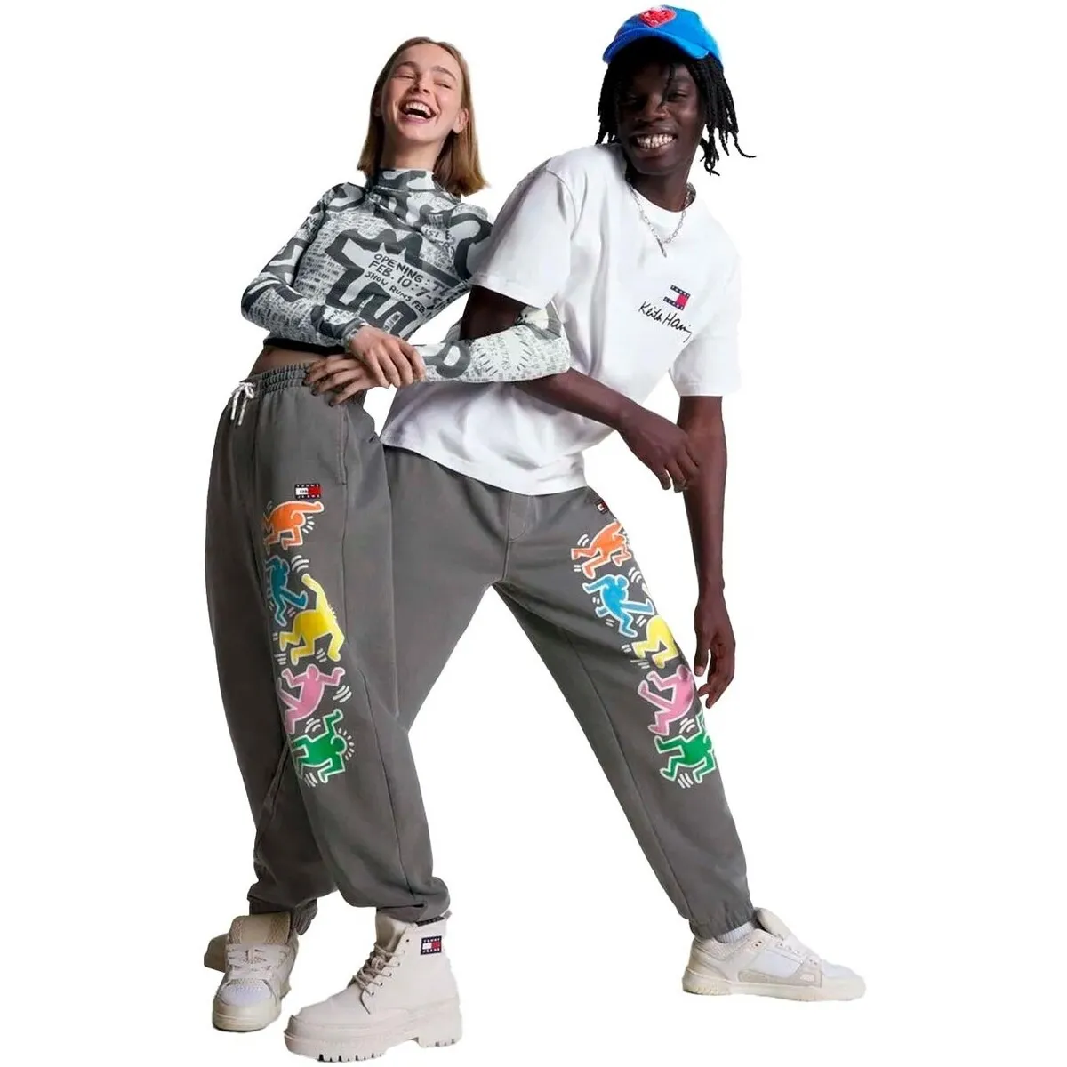 X KEITH HARING  PANTALóN UNISEX CON ESTAMPADO