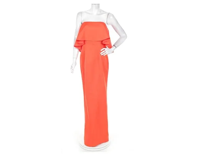 Zac Posen Vestidos Naranja 