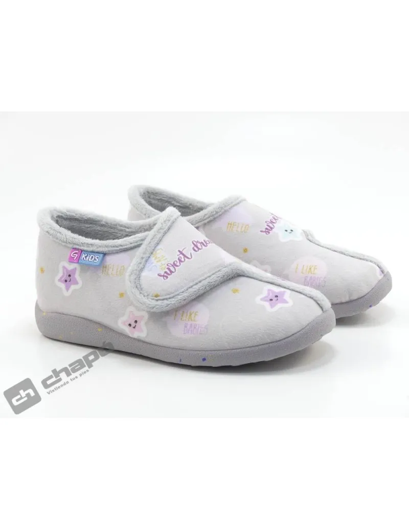 Zapatilla De Casa Gris GarzÓn Zapatillas N4354.246