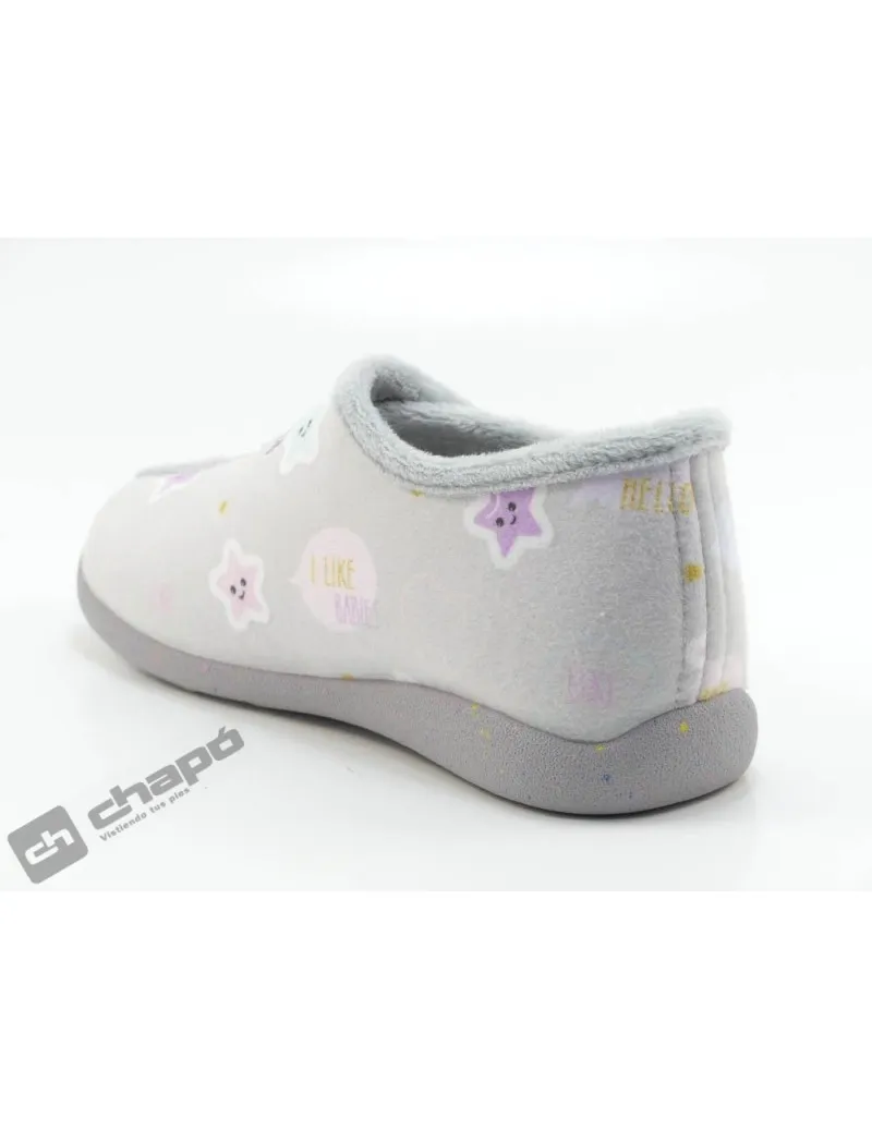 Zapatilla De Casa Gris GarzÓn Zapatillas N4354.246