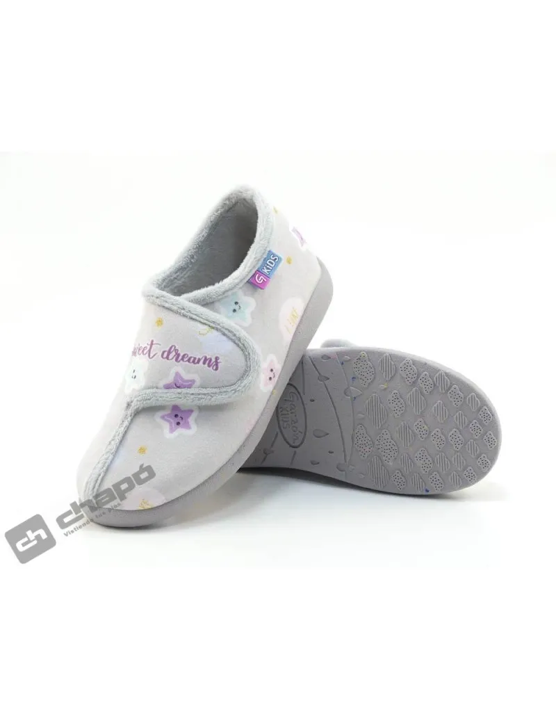Zapatilla De Casa Gris GarzÓn Zapatillas N4354.246