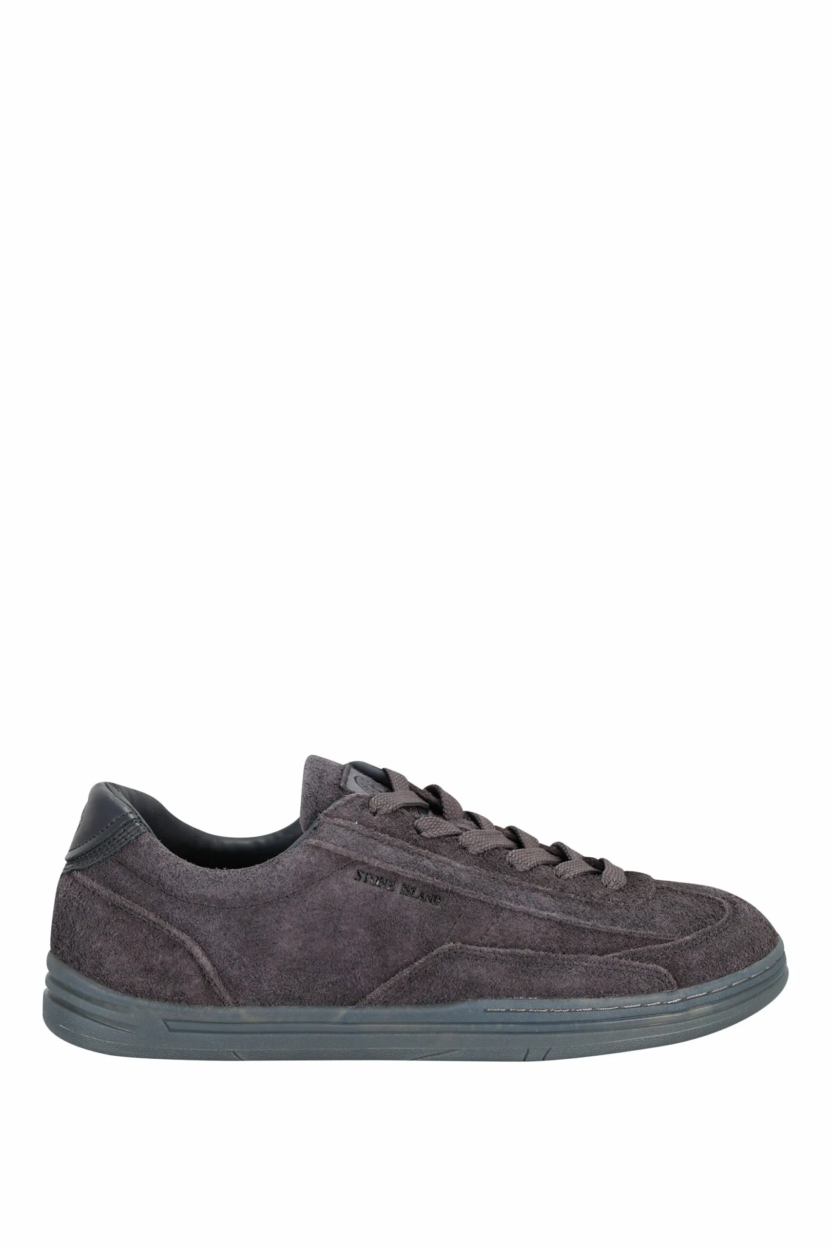Zapatillas azul grisáceo con minilogo y suela gris