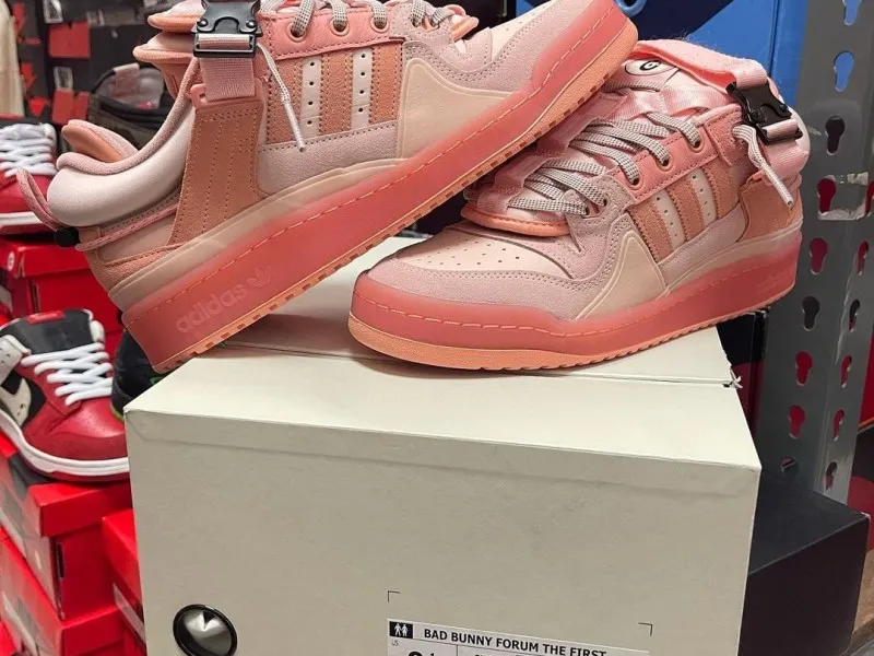 zapatillas bad bunny rosa chile precio