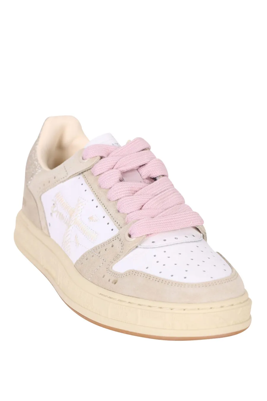 Zapatillas blancas con beige 