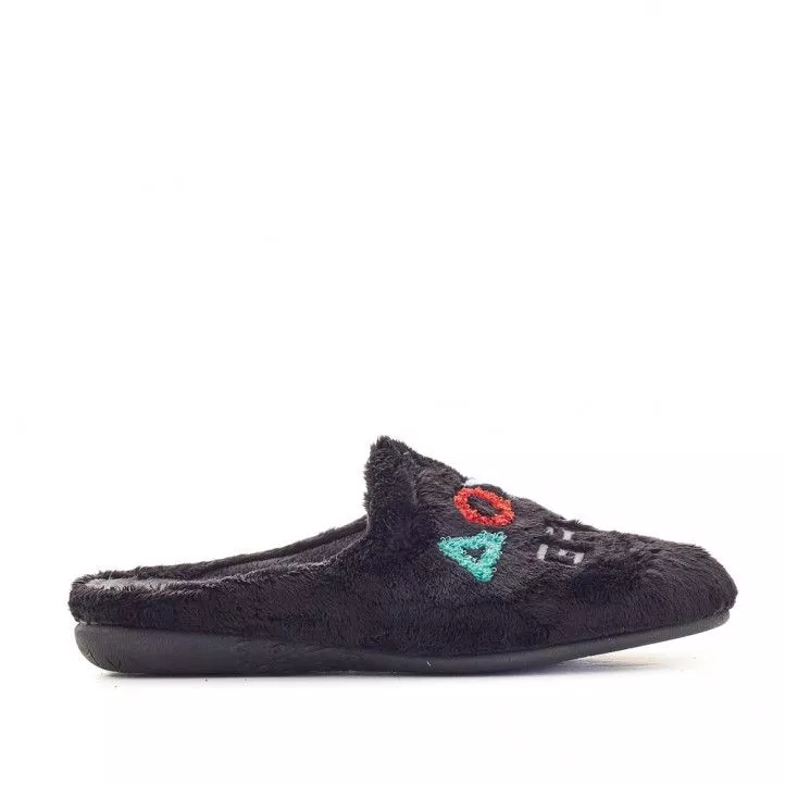 Zapatillas casa Vulladi game over en negro
