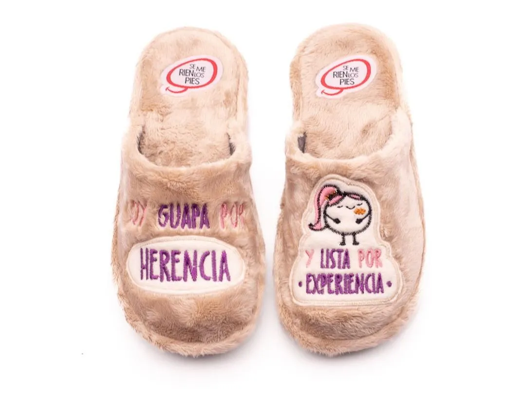 ZAPATILLAS DE CASA MUJER LARO JONAS54 BEIGE