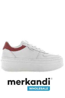 ZAPATILLAS DE MUJER GUESS  TALLAS 37 A 41, COLORES BLANCO Y ROJO  REFERENCIAS EN STOCK