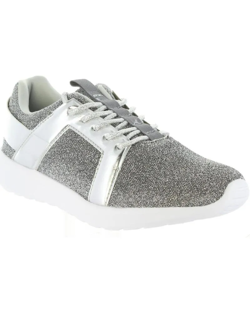 Zapatillas deporte de Mujer BASS3D 41436 GLITTER PLATA
