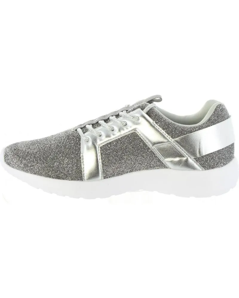 Zapatillas deporte de Mujer BASS3D 41436 GLITTER PLATA