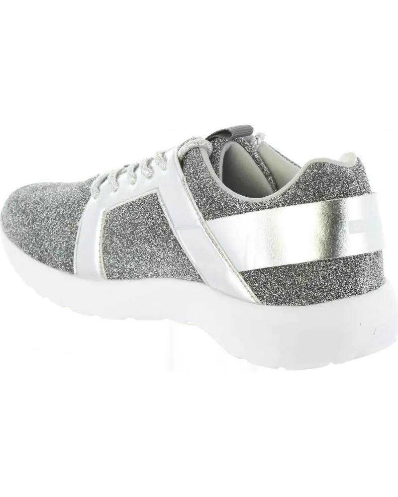Zapatillas deporte de Mujer BASS3D 41436 GLITTER PLATA