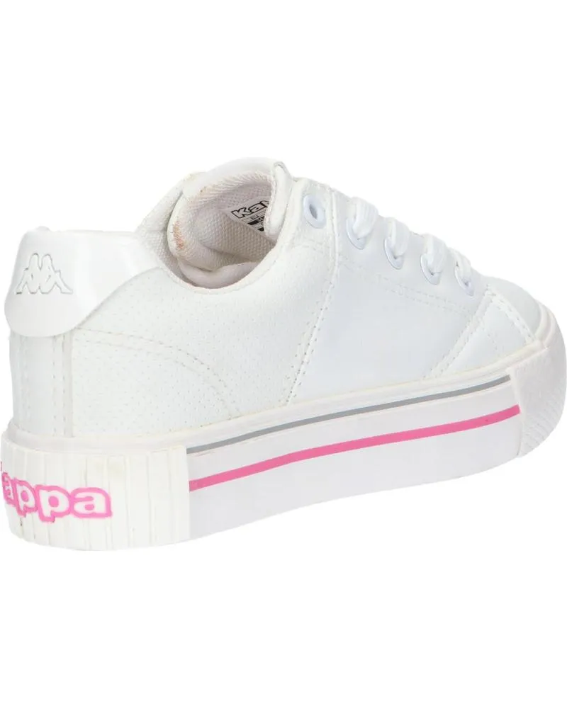 ZAPATILLAS DEPORTE DE MUJER Y NIñA Y NIñO KAPPA 38156CW TUDY LACE A0G WHITEPINK