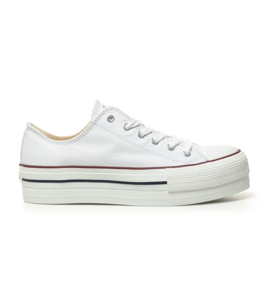 ZAPATILLAS ESTILO BASKET BLANCO ALTURA PLATAFORMA: 4 CM