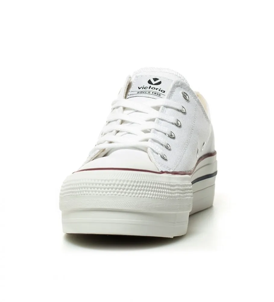 ZAPATILLAS ESTILO BASKET BLANCO ALTURA PLATAFORMA: 4 CM