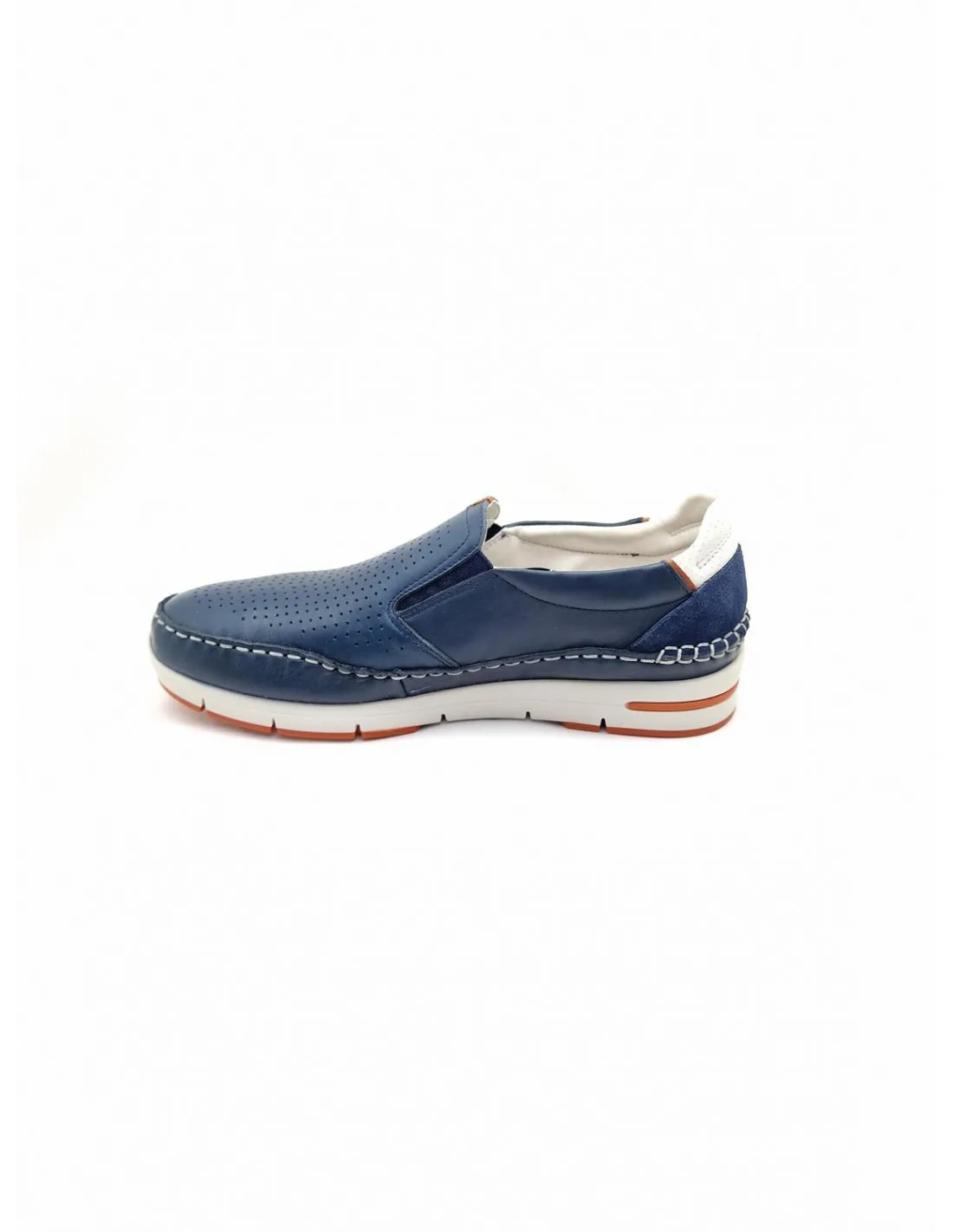 Zapato de hombre Fluchos en cuero/azul F1445