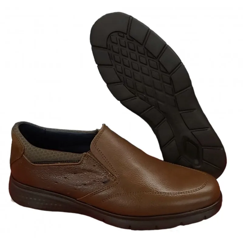 Zapato Hombre Sport  Cómodo En Piel Roble. Dj Santa