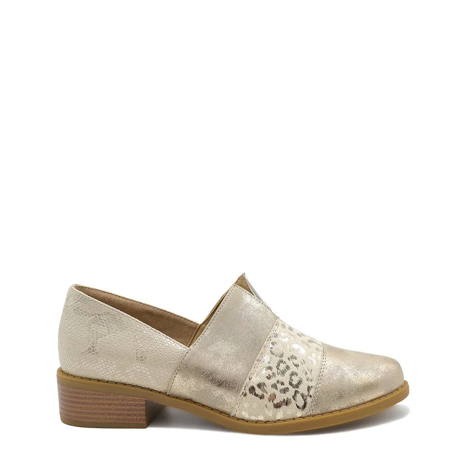 Zapato Moda Campero Dorado 05