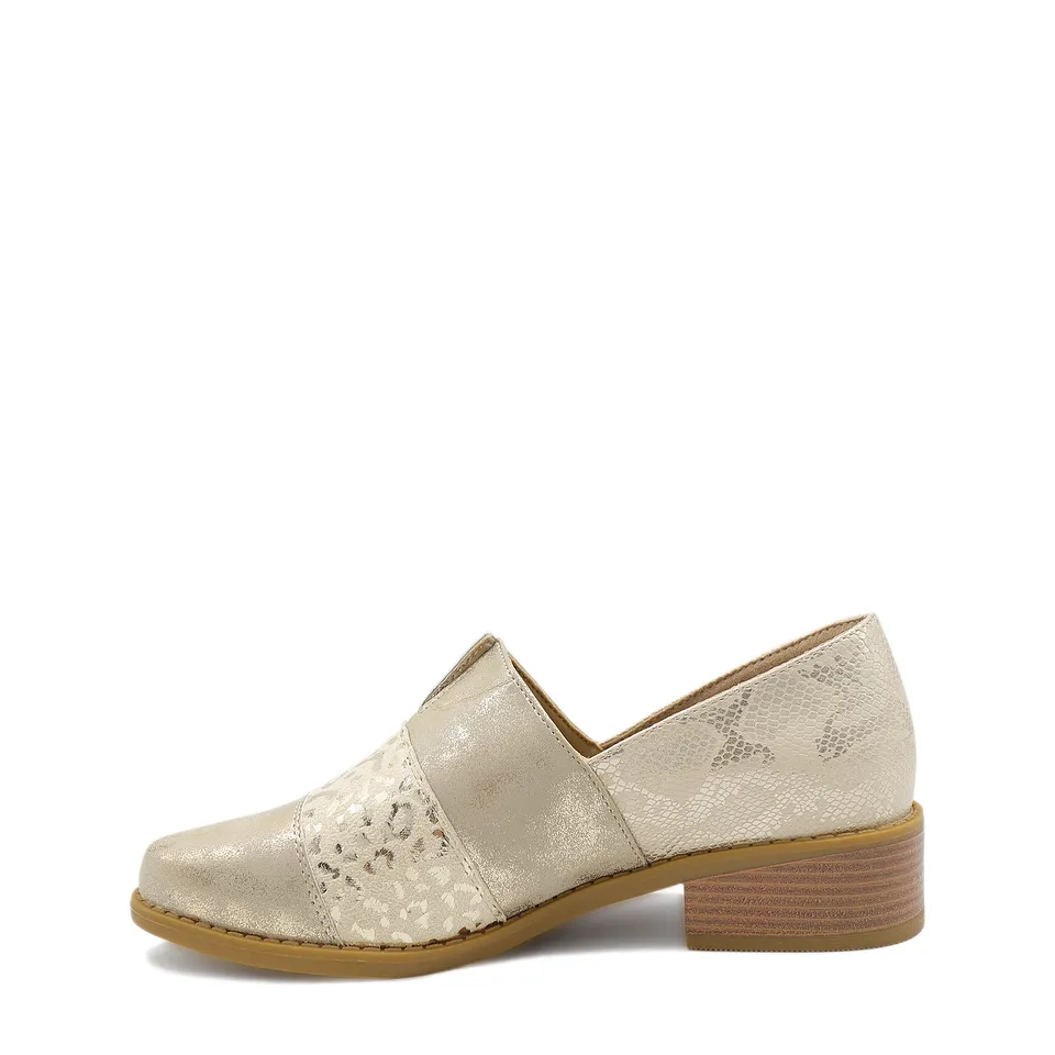 Zapato Moda Campero Dorado 05