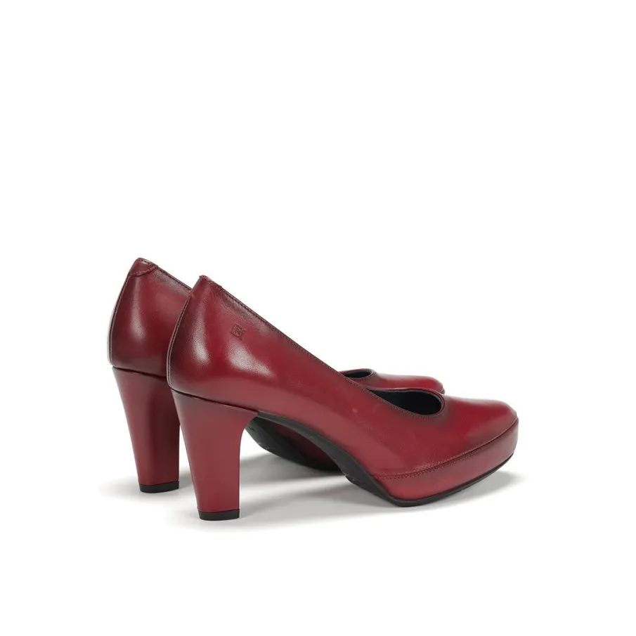  ZAPATO SALON DORKING  BY FLUCHOS DE MUJER BURDEOS. ENVIO Y CAMBIO GRATUITO.