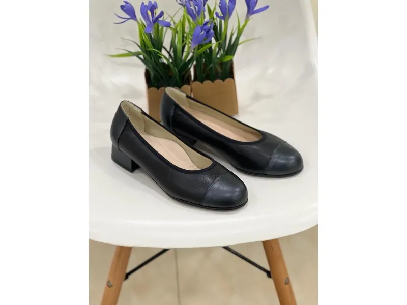 ZAPATO SALÓN EN PIEL 2816 CALZADOS ROLDAN EN COLOR NEGRO O AZUL