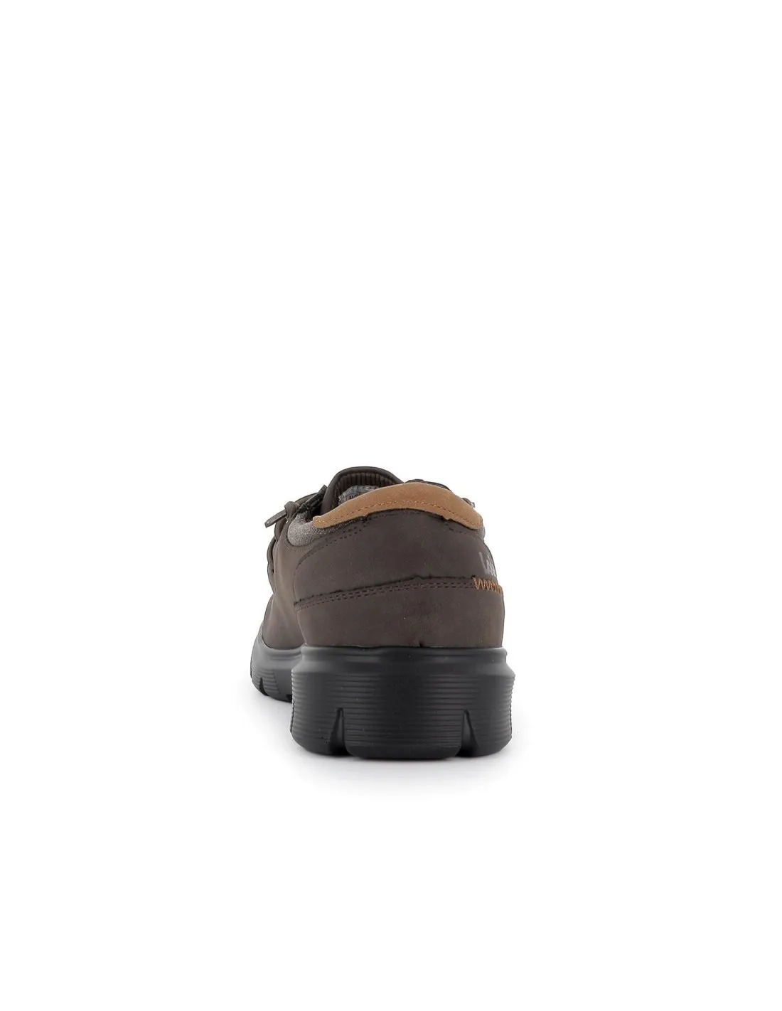 Zapato sport marron cordones elasticos para hombre Lois