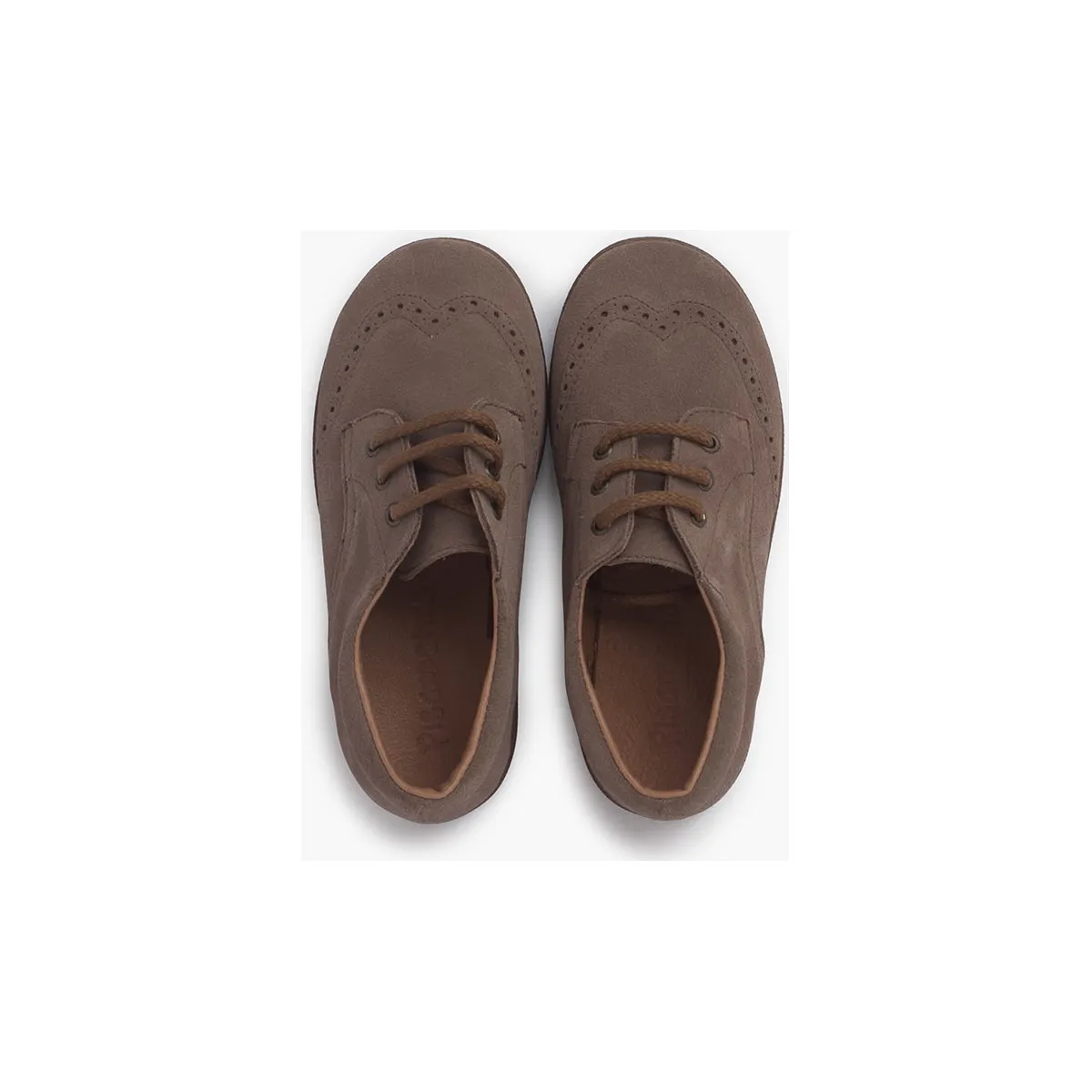 zapatos oxford serraje suela caramelo