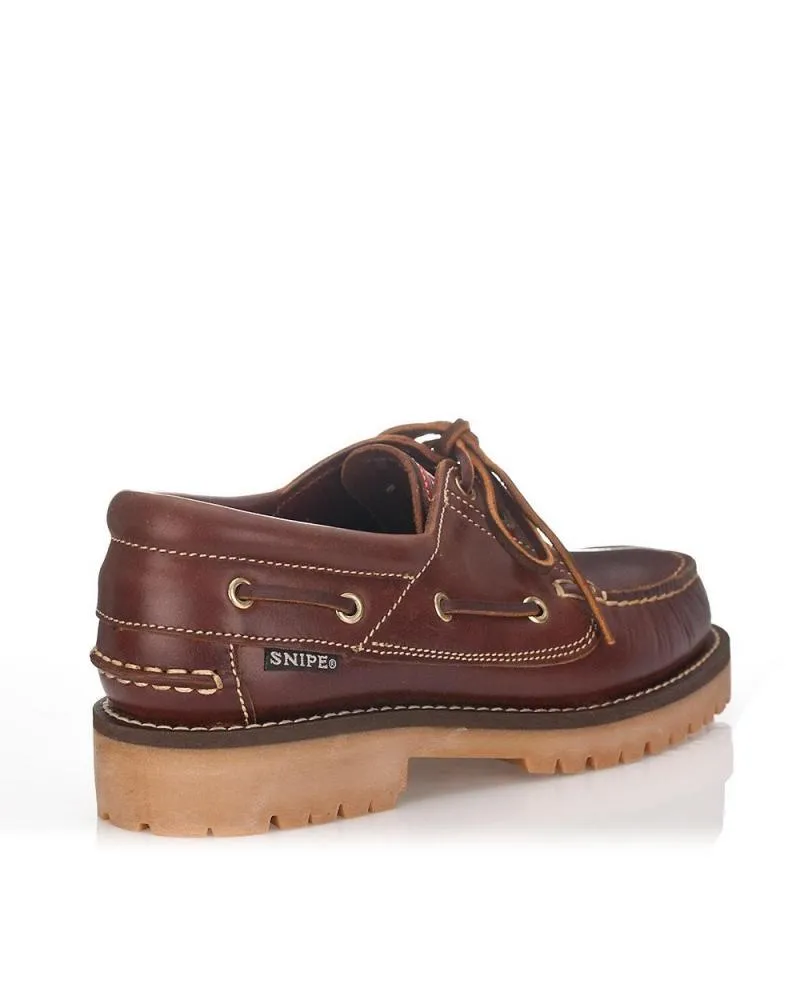 Zapatos SNIPE  de Hombre y Niño 21201 NAUTICO PARA HOMBRE COLOR CUERO  MARRóN