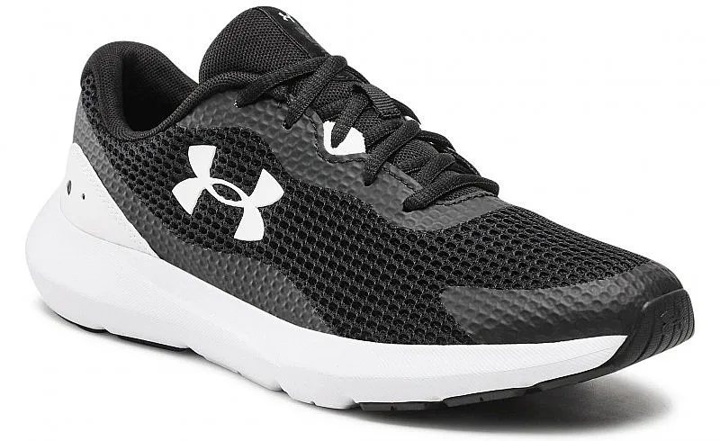 ZAPATOS UNDER ARMOUR SURGE 3  001/BLACK/WHITE  MEN´S