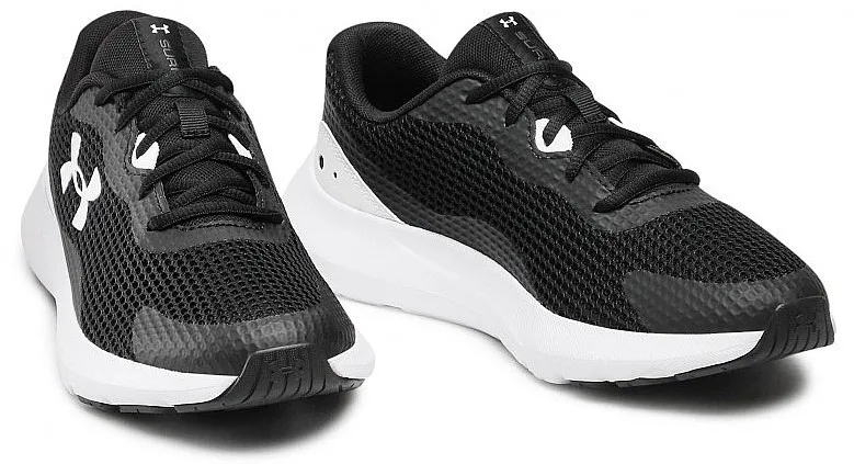 ZAPATOS UNDER ARMOUR SURGE 3  001/BLACK/WHITE  MEN´S