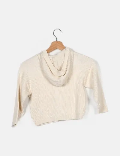 Zara Chaqueta punto con capucha