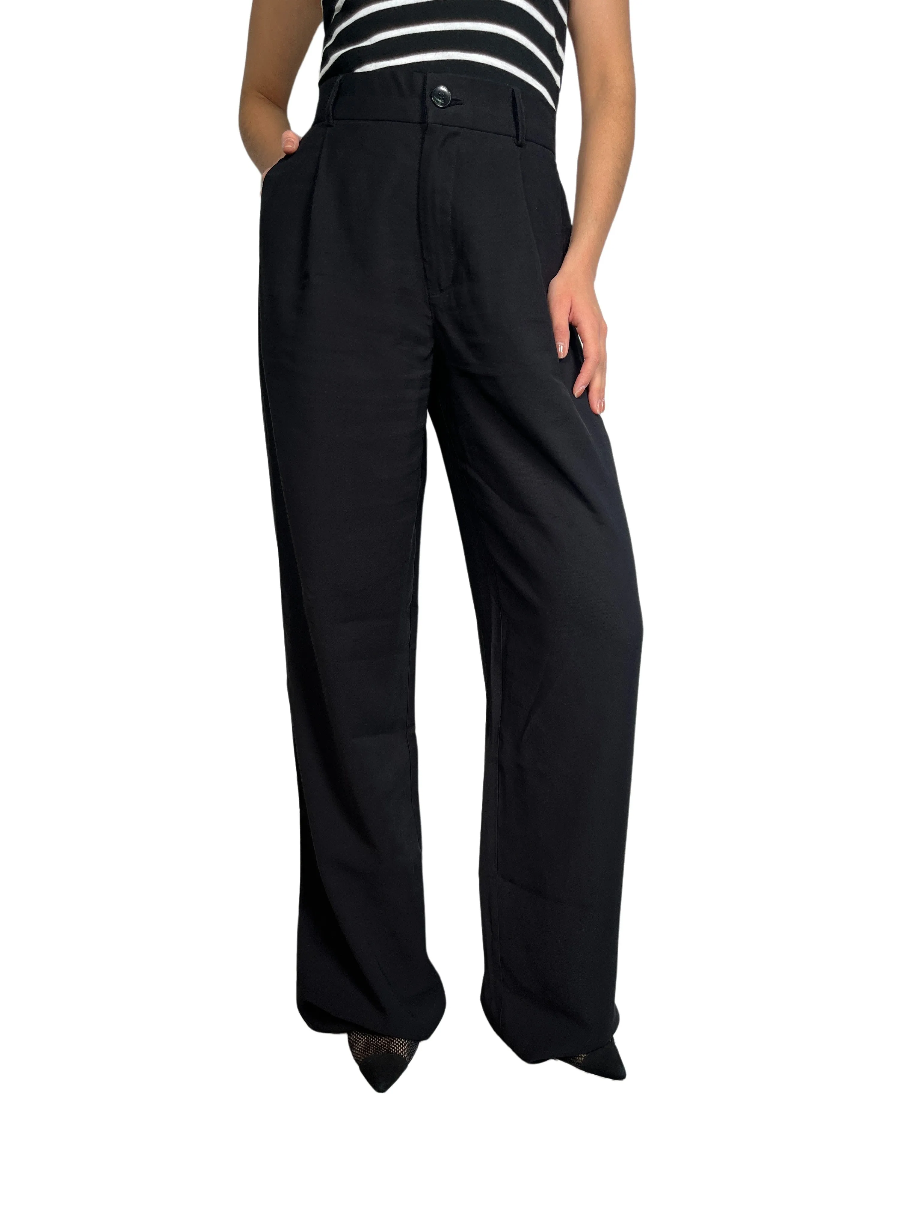 ZARA Pantalón Palazzo Viscosa