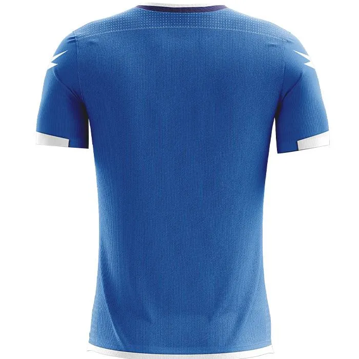 Zeus Icon Teamwear Set Camiseta con pantalones cortos blanco brillante royal blue