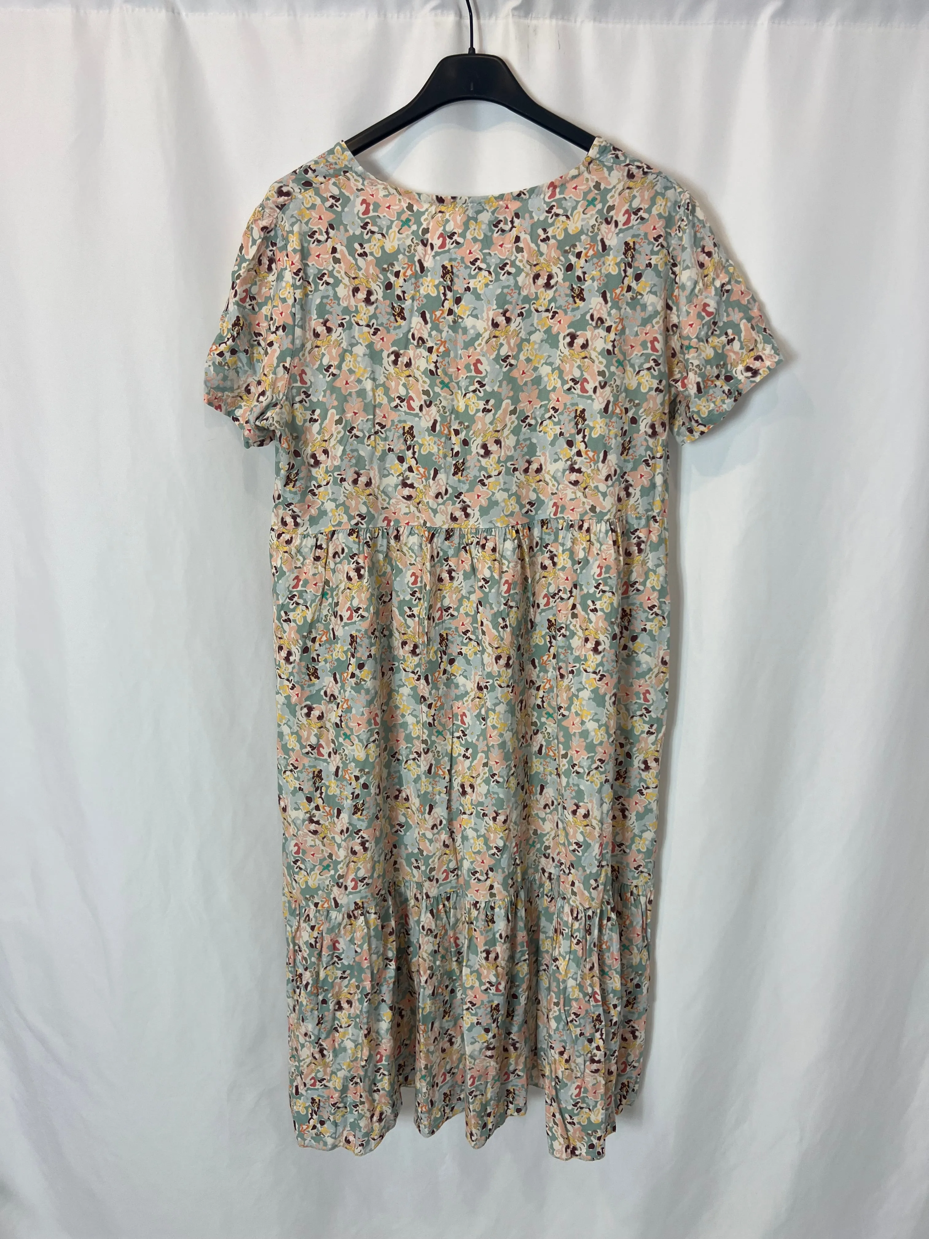 ZÚA. Vestido midi estampado. TU (M/L)